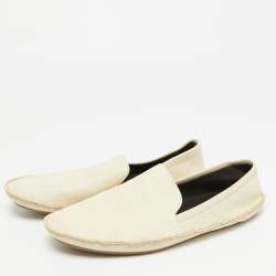 Pre Owned The Row Cream Leather Ballet Flats Size 37