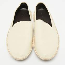 Pre Owned The Row Cream Leather Ballet Flats Size 37