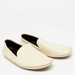 Pre Owned The Row Cream Leather Ballet Flats Size 37