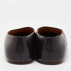 Pre Owned The Row Black Leather Flats Size 37.5