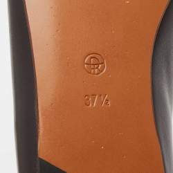 Pre Owned The Row Black Leather Flats Size 37.5