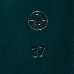 Pre Owned The Row Green Leather Slingback Sandals Size 37