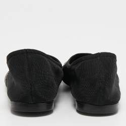 The Row Black Mesh Embellished Beads Ballet Flats Size 39