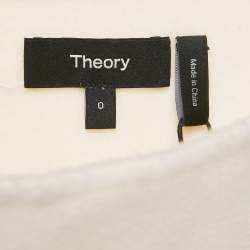 مملوكة مسبقًا Theory Ivory Felt High-Waist Mini Skirt XS