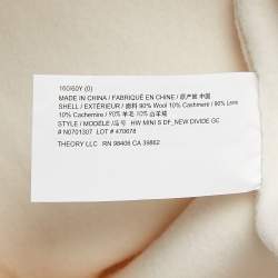 مملوكة مسبقًا Theory Ivory Felt High-Waist Mini Skirt XS