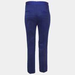مملوكة مسبقًا Theory Blue Wool Crepe Pants M