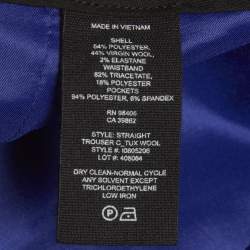 مملوكة مسبقًا Theory Blue Wool Crepe Pants M