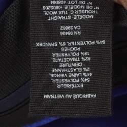 مملوكة مسبقًا Theory Blue Wool Crepe Pants M