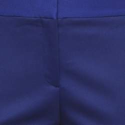 مملوكة مسبقًا Theory Blue Wool Crepe Pants M