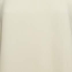 Pre Owned Theory Cream Silk Sleeveless Top S