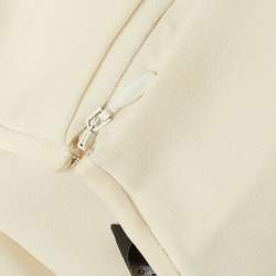 Pre Owned Theory Cream Silk Sleeveless Top S