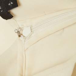 Pre Owned Theory Cream Silk Sleeveless Top S