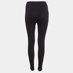 Pre Owned Theory Black Knit Slim Fit Leggings S