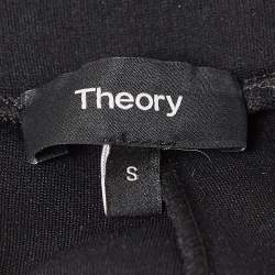 Pre Owned Theory Black Knit Slim Fit Leggings S