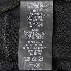 Pre Owned Theory Black Knit Slim Fit Leggings S