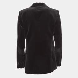 مملوكة مسبقًا Theory Black Velvet Double Breasted Blazer L