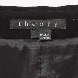 مملوكة مسبقًا Theory Black Velvet Double Breasted Blazer L