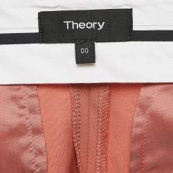 Theory Pink Traceable Wool Treeca Pants XS