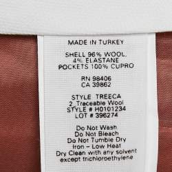 Theory Pink Traceable Wool Treeca Pants XS