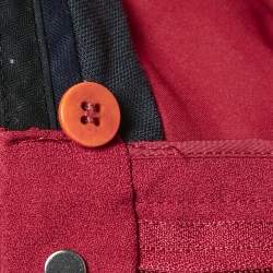 Theory Red Crepe Trousers S