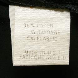 Pre Owned Theory Black Jersey Sleeveless Midi Dress S