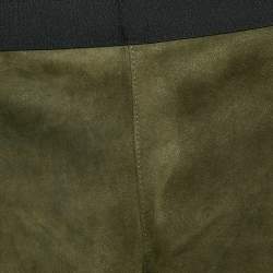 Theory Green Suede Skinny Pants XS