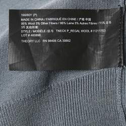 Pre Owned Theory Grey Wool Knit Turtle Neck Sweater XS