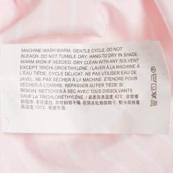Theory Pink Striped Cotton Oversized Shirt S