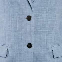 Theory Blue Wool Single Breasted Blazer M