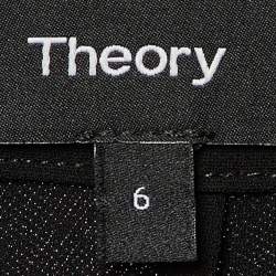 Theory Black Crepe Wrap Maxi Skirt M