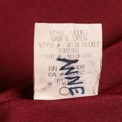Theory Burgundy Wool Regular Fit Blazer XS