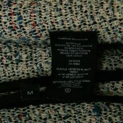 Theory Grey Tweed Open Front Jacket M