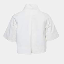 Theory White Cotton Gabardine Top XS