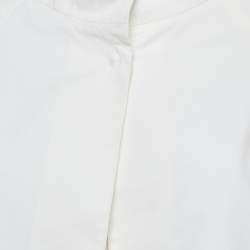 Theory White Cotton Gabardine Top XS