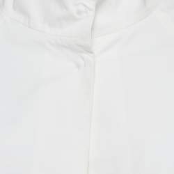 Theory White Cotton Gabardine Top XS