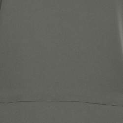 Pre Owned Theory Grey Silk Full Sleeve Top M