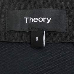 Theory Navy Blue Stretch Nylon Trouser M