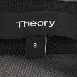 Theory Grey Stretch Nylon Trouser M