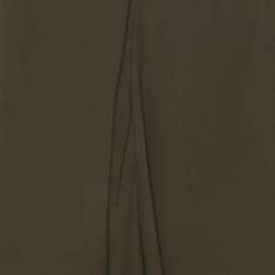 Pre Owned Theory Olive Green Silk Top M