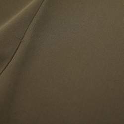 Pre Owned Theory Olive Green Silk Top M