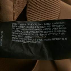 مملوكة مسبقًا توب ثيوري بني بأكمام طويلة وياقة على شكل حرف V صغير