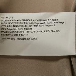 مملوكة مسبقًا بدلة ثيوري صوف رمادي مقاس صغير (سمول)