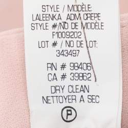 Pre Owned Theory Peach Crepe Wide Leg Trousers M