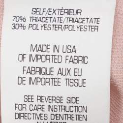 Pre Owned Theory Peach Crepe Wide Leg Trousers M