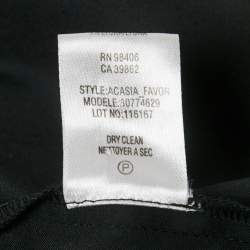 Pre Owned Theory Black/White Poplin Shirt Dress S