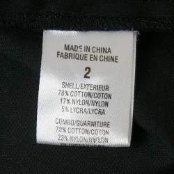 Pre Owned Theory Black/White Poplin Shirt Dress S