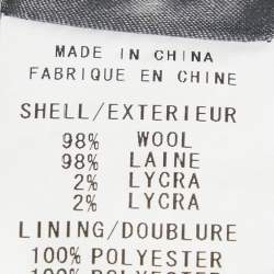 Pre Owned Theory Grey Wool Rib Kit Capelet S