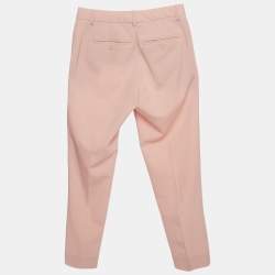 Pre Owned Theory Blush Pink Wool Trousers S