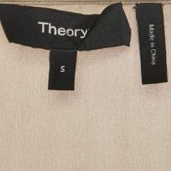 Pre Owned Theory Sage Green Crepe Top S