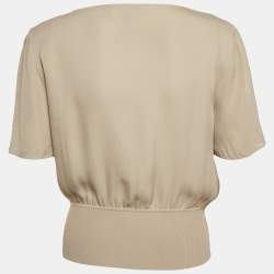 Pre Owned Theory Sage Green Crepe Top S